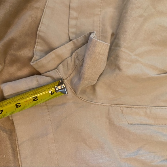 NWT Joie Women’s Cotton-Linen Pleated Short Rainy Day Size M - Picture 9 of 10